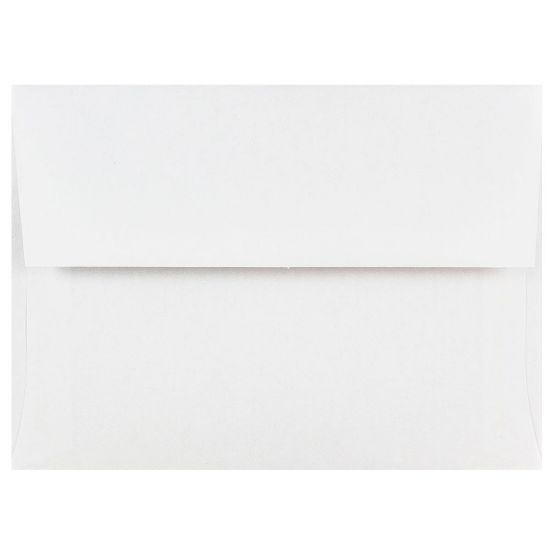 Picture of JAM Paper Booklet Invitation Envelopes, A6, Gummed Seal, White, Pack Of 25