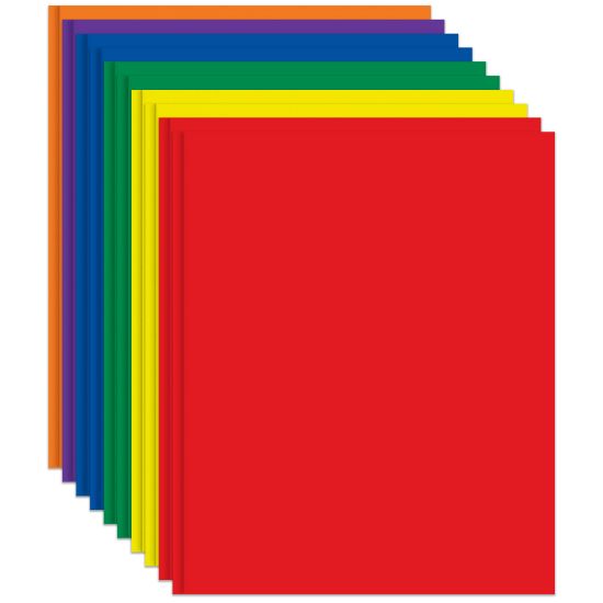 Picture of Office Depot Brand 2-Pocket School-Grade Paper Folders with Prongs, Assorted Colors, Pack Of 10