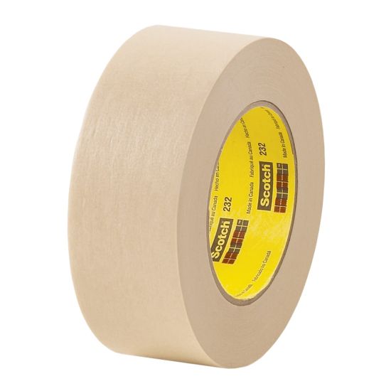 Picture of 3M 232 Masking Tape, 3/4in x 60 Yd., Tan, Case Of 48