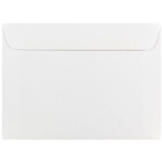 Picture of JAM Paper Booklet Envelopes, 5 1/2in x 7 1/2in, Gummed Seal, White, Pack Of 25