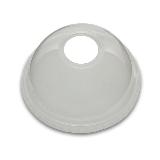 Picture of Stalk Market PLA Dome Lids, 10in, 9-24 Oz, Clear, Pack Of 1000 Lids