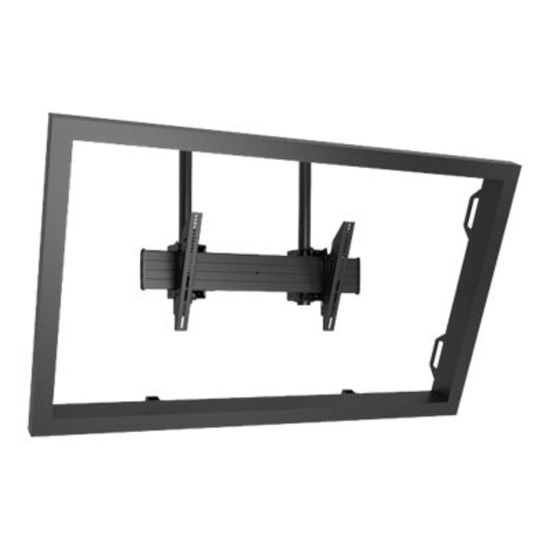 Picture of Chief Fusion X-Large Dual Pole Ceiling TV Mount - For Displays 55-100in - Black - Mounting component (mounting rail, 2 interface brackets, 2 back covers, 2 array heads) - for flat panel - black - screen size: 60in-90in - ceiling mountable