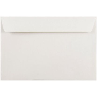 Picture of JAM Paper Booklet Envelopes, 6in x 9in, Gummed Seal, White, Pack Of 25