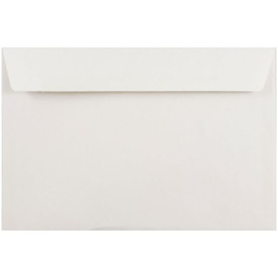 Picture of JAM Paper Booklet Envelopes, 6in x 9in, Gummed Seal, White, Pack Of 25