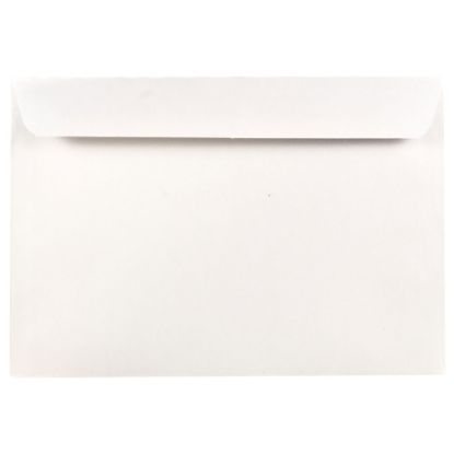 Picture of JAM Paper Booklet Envelopes, 6 1/2in x 9 1/2in, Gummed Seal, White, Pack Of 25