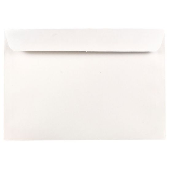 Picture of JAM Paper Booklet Envelopes, 6 1/2in x 9 1/2in, Gummed Seal, White, Pack Of 25