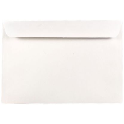 Picture of JAM Paper Booklet Envelopes, 7 1/2in x 10 1/2in, Gummed Seal, White, Pack Of 25