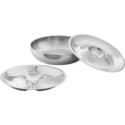 Picture of Vollrath Artisan PB0052A Stainless Steel Party Bowl Set, Silver