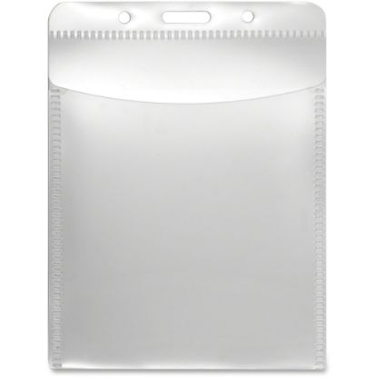 Picture of Advantus PVC-Free Vertical Badge Holder - Support 3in x 4in Media - Vertical - Polypropylene - 50 / Pack - Clear