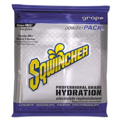 Picture of Sqwincher Powder Packs, Grape, 47.66 Oz, Case Of 16