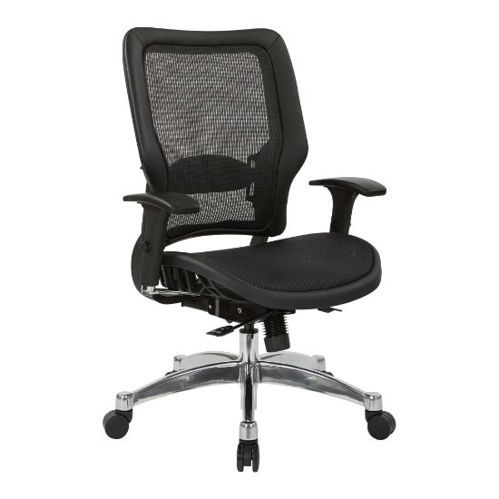 Picture of Office Star Space Seating 63 Series Ergonomic Vertical Mesh Mid-Back Chair, Black