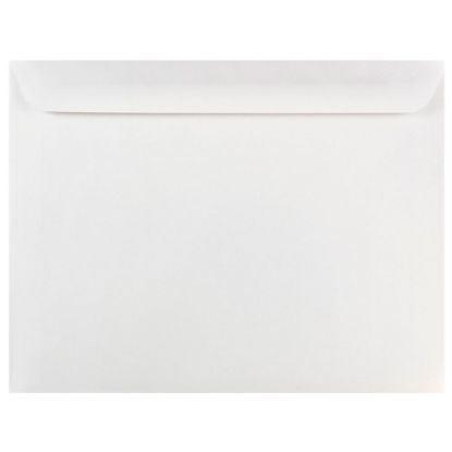 Picture of JAM Paper Booklet Envelopes, 10 x 13, Gummed Seal, White, Pack Of 25