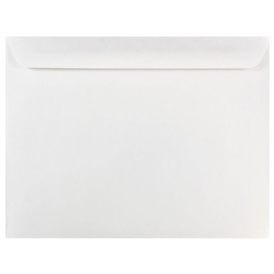 Picture of JAM Paper Booklet Envelopes, 10 x 13, Gummed Seal, White, Pack Of 25