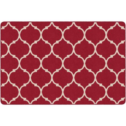 Picture of Flagship Carpets Moroccan Trellis Rectangular Rug, 72in x 108in, Red