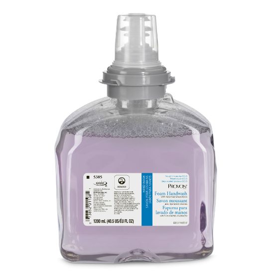 Picture of Provon TFX Refill Moisturizer Foam Handwash - Cranberry Scent - 40.6 fl oz (1200 mL) - Pump Bottle Dispenser - Kill Germs - Skin - Purple - Rich Lather, Bio-based - 2 / Carton