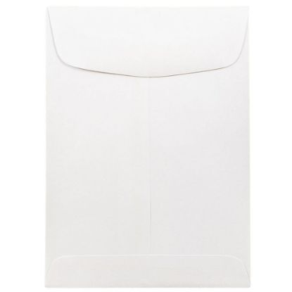 Picture of JAM Paper Open-End 5 1/2in x 7 1/2in Catalog Envelopes, Gummed Seal, White, Pack Of 25