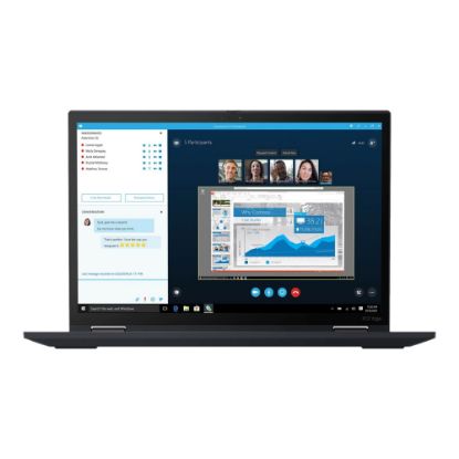 Picture of Lenovo ThinkPad X13 Yoga Gen 2 20W80037US 13.3in Touchscreen 2 in 1 Notebook - WUXGA - 1920 x 1200 - Intel Core i5 (11th Gen) i5-1135G7 Quad-core 2.40 GHz - 8 GB RAM - 256 GB SSD - Black - Windows 10 Pro - Intel Iris Xe Graphics