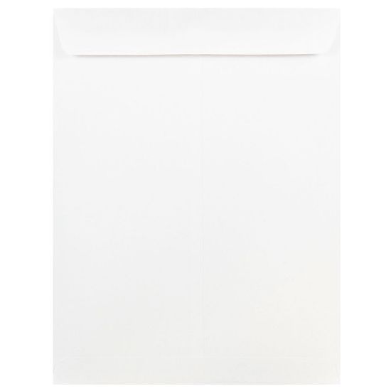 Picture of JAM Paper Open-End 9in x 12in Catalog Envelopes, Gummed Seal, White, Pack Of 25