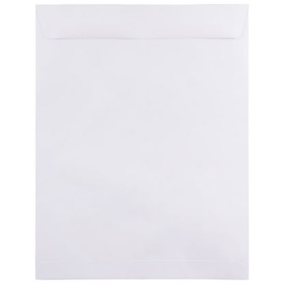 Picture of JAM Paper Open-End 12in x 15 1/2in Catalog Envelopes, Gummed Seal, White, Pack Of 25