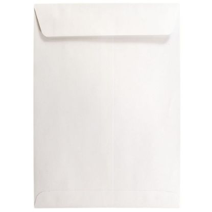 Picture of JAM Paper Open-End 7 1/2in x 10 1/2in Catalog Envelopes, Gummed Seal, White, Pack Of 25