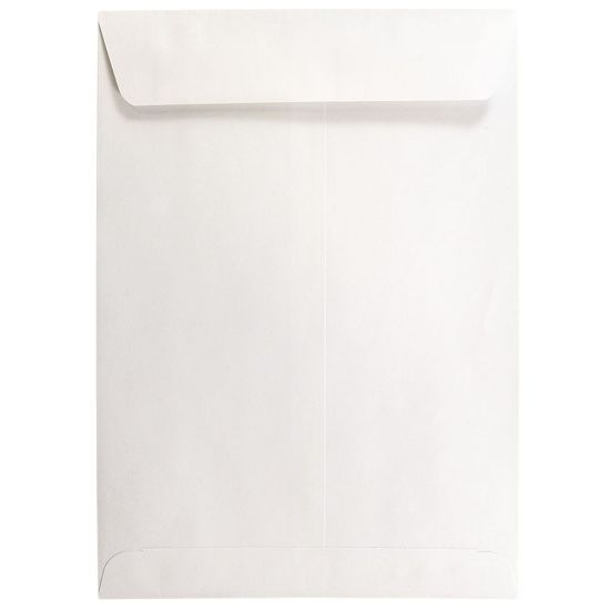 Picture of JAM Paper Open-End 7 1/2in x 10 1/2in Catalog Envelopes, Gummed Seal, White, Pack Of 25