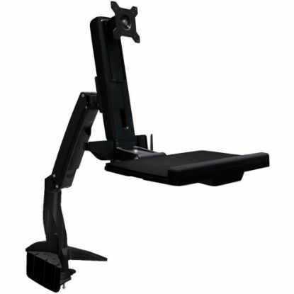 Picture of Amer AMR1ACWS Desk Mount for Keyboard, Flat Panel Display, Workstation, Display, Mouse, Scanner - TAA Compliant - 1 Display(s) Supported - 24in Screen Support - 23.15 lb Load Capacity - 75 x 75, 100 x 100