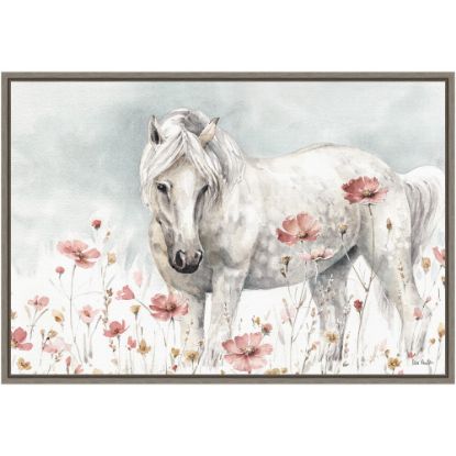 Picture of Amanti Art Wild Horses II by Lisa Audit Framed Canvas Wall Art Print, 16inH x 23inW, Greywash