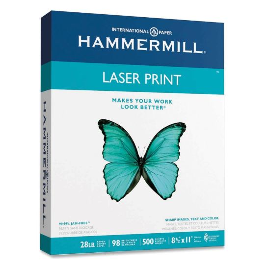 Picture of Hammermill Pro Multi-Use Printer & Copy Paper, White, Letter (8.5in x 11in), 500 Sheets Per Ream, 28 Lb, 98 Brightness