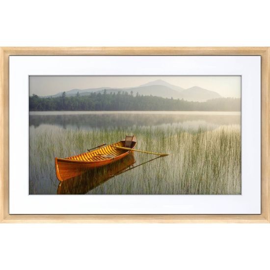 Picture of Meural Canvas II Digital Frame - 21.5in LCD Digital Frame - Light Wood - 1920 x 1080 - Wireless - 16:9 - Anti-glare, Gesture Control, Ambient Light Sensor - Built-in 2 GB - USB - Wireless LAN - Bluetooth - Wall Mountable