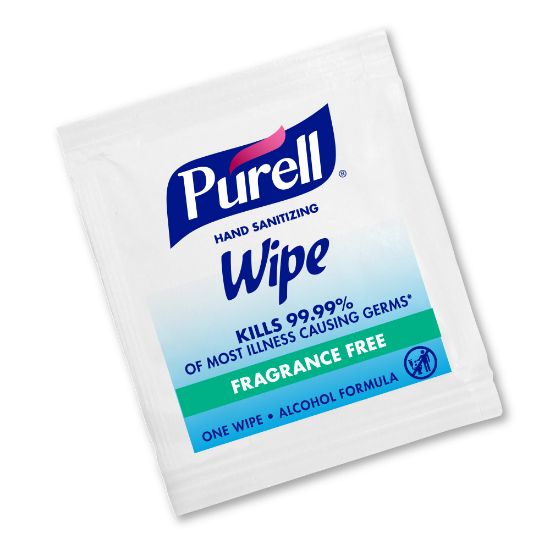 Picture of Purell Premoistened Sanitizing Hand Wipes, White, Case Of 1,000 Packets