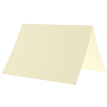 Picture of JAM Paper Blank Cards, 3 1/2in x 4 7/8in, Fold-Over, Ivory Linen, Pack Of 100