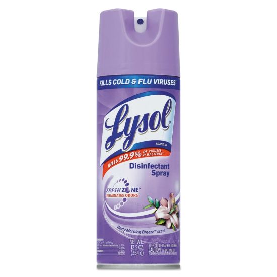 Picture of Lysol Disinfectant Spray, Early Morning Breeze Scent, 12.5 Oz Bottle, Case Of 12