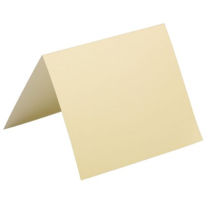 Picture of JAM Paper Blank Fold-Over Cards, 4 3/8in x 5 7/16in, Ivory, Pack Of 100