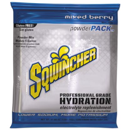 Picture of Sqwincher Powder Packs, Mixed Berry, 47.66 Oz, Case Of 16