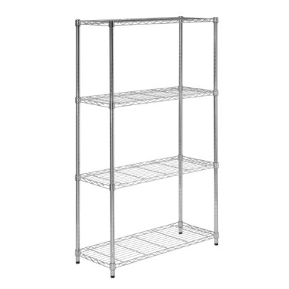 Picture of Honey-Can-Do Urban Steel Adjustable NSF Shelving Unit, 4-Tiers, Chrome