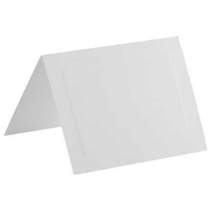 Picture of JAM Paper Fold-Over Cards, Panel Border, 5in x 6 5/8in, White, Pack Of 25