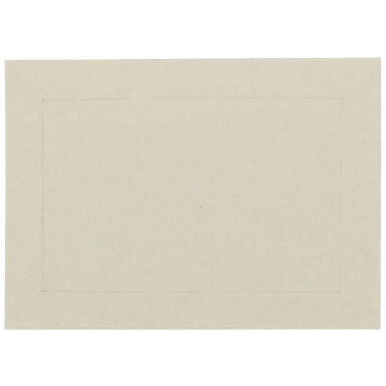 Picture of JAM Paper Blank Cards, 3 1/2in x 4 7/8in, With Panel Border, Ivory, Pack Of 100