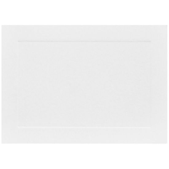 Picture of JAM Paper Blank Cards, 3 1/2in x 4 7/8in, With Panel Border, White, Pack Of 100