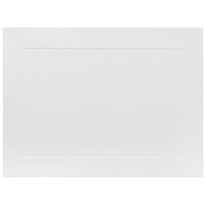 Picture of JAM Paper Note Cards, Panel Border, 4 5/8in x 6 1/4in, White, Pack Of 100