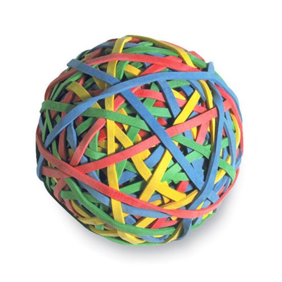 Picture of ACCO 275 Rubber Band Ball, Assorted Colors