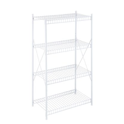 Picture of Honey-Can-Do Steel Wire Storage Shelf, 4-Tier, 41inH x 23-5/16inW x 13-1/8inD, White