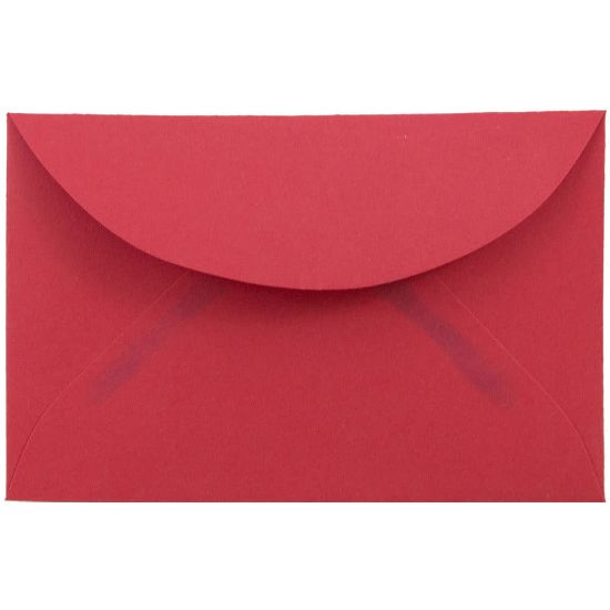 Picture of JAM PAPER 3Drug Mini Premium Colored Envelopes, 2 5/16 x 3 5/8, Red Recycled, 25/Pack