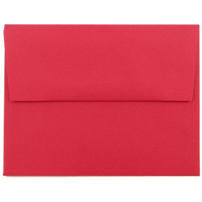 Picture of JAM Paper Booklet Invitation Envelopes, A2, Gummed Seal, 30% Recycled, Red, Pack Of 25