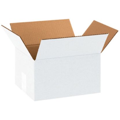 Picture of Partners Brand Corrugated Boxes 10inL x 8inW x 6inH, White, Pack of 25