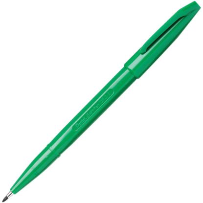 Picture of Pentel Fiber-tipped Sign Pens - Bold Pen Point - Green Water Based Ink - Fiber Tip - 1 Dozen