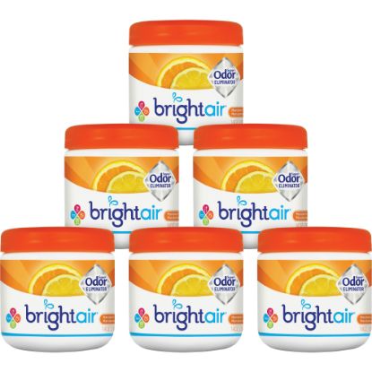 Picture of Bright Air Super Odor Eliminator Air Fresheners, Mandarin Orange/Fresh Lemon Scent, 14 Oz, Pack Of 6