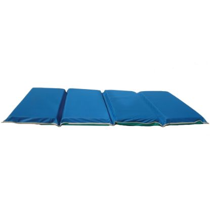 Picture of Peerless Plastics Heavy-Duty KinderMat, 2inH x 24inW x 48inD, Blue/Gray/Teal, Pre-K - Grade 1