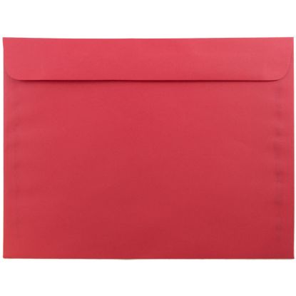 Picture of JAM Paper Booklet Envelopes, 9in x 12in, Gummed Seal, 30% Recycled, Red, Pack Of 25