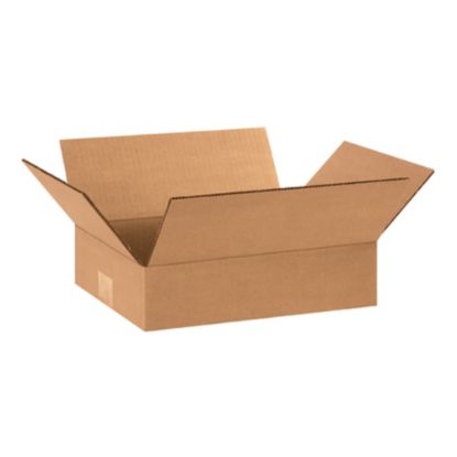 Picture of Partners Brand Flat Corrugated Boxes 12in x 8in x 3in, Bundle of 25