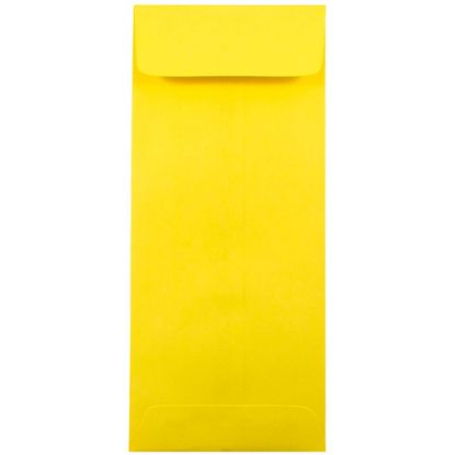 Picture of JAM Paper Policy Envelopes, #11, Gummed Seal, 30% Recycled, Yellow, Pack Of 25